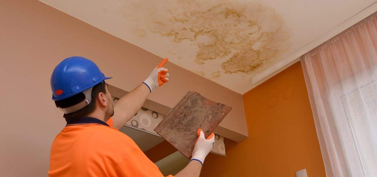 What Is Considered Emergency Restoration? Freeport, FL homeowner assessing a stable water stain to determine if emergency restoration is warranted